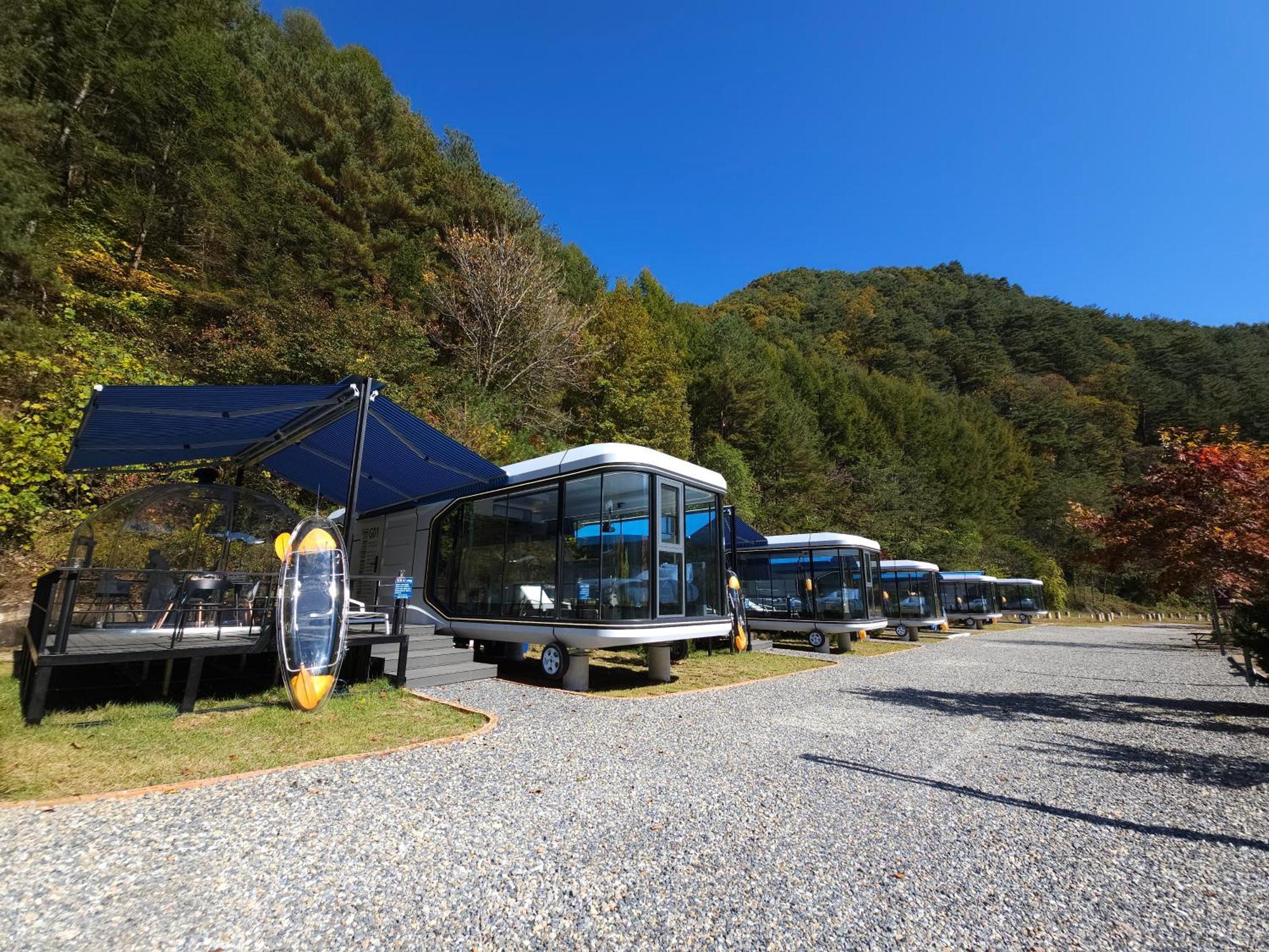 Galaxy X Hotel Type Caravan Glamping & Pension Pyeongchang Exteriör bild